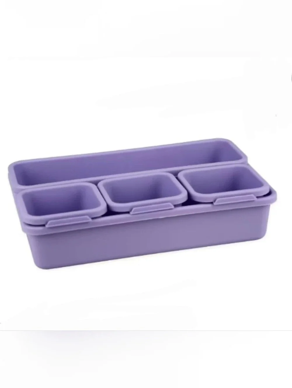 5pc Desk Organizer Interlock Drawer Organizer - Purple NWT